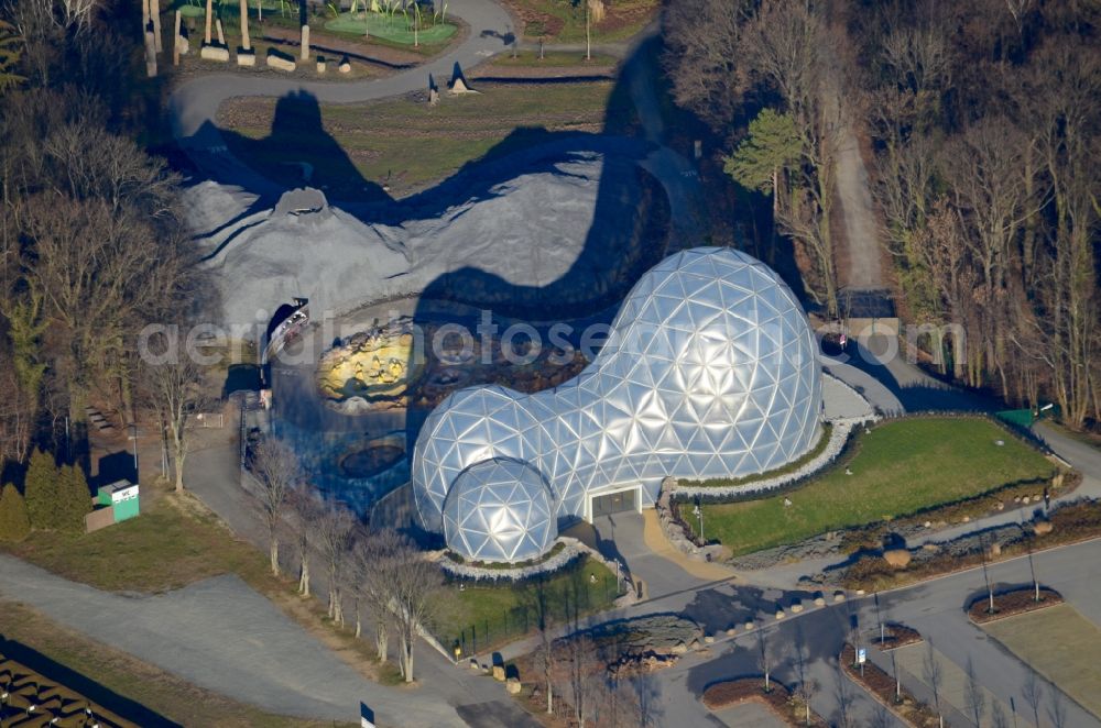 Aerial image Kleinwelka - Leisure Centre - Amusement Park Saurierpark and Mitoseum in Kleinwelka in the state Saxony, Germany