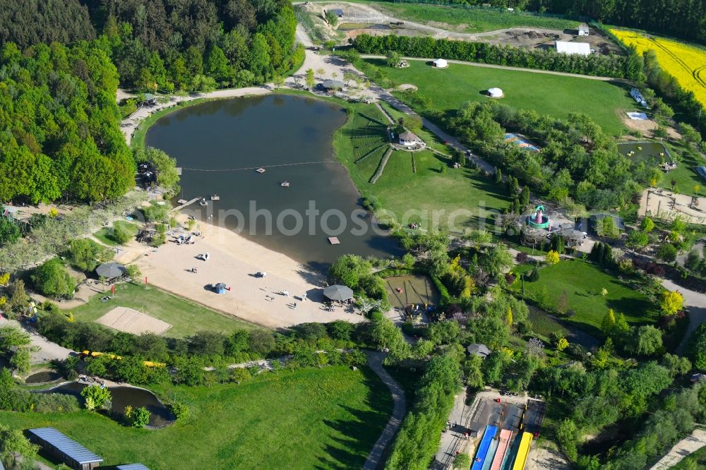 Aerial image Lichtenau - Leisure Centre - Amusement Park Sonnenlandpark Lichtenau on Sachsenstrasse in the district Ottendorf in Lichtenau in the state Saxony, Germany