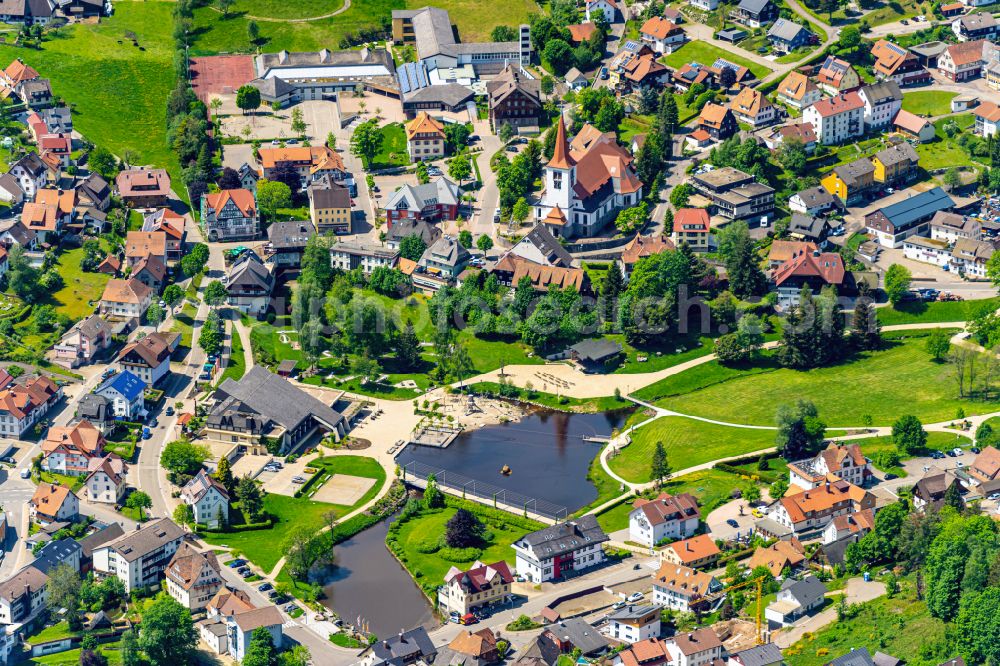 Aerial image Schonach im Schwarzwald - Leisure Centre - Amusement Park in Touristik Luftkurort in Schonach im Schwarzwald in the state Baden-Wuerttemberg, Germany