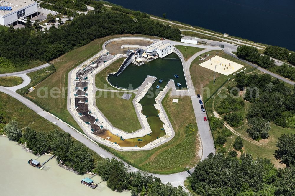 Aerial image Wien - Leisure Centre - Amusement Park Vienna Watersports Arena in Vienna in Austria