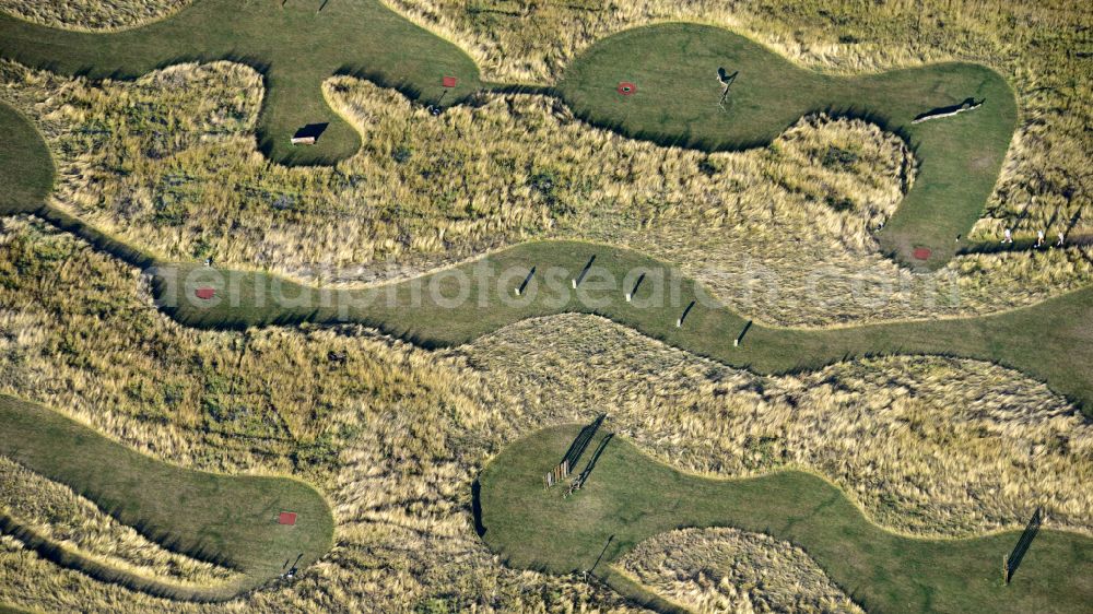 Aerial image Königswinter - Football golf course Heiderhof near Ungarten in the state North Rhine-Westphalia, Germany