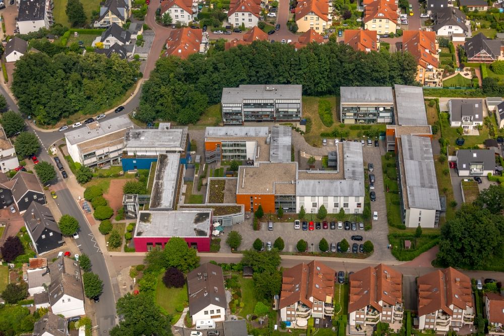 Aerial image Niederwenigern - Building the retirement home Altenzentrum Heidehof in Niederwenigern in the state North Rhine-Westphalia, Germany