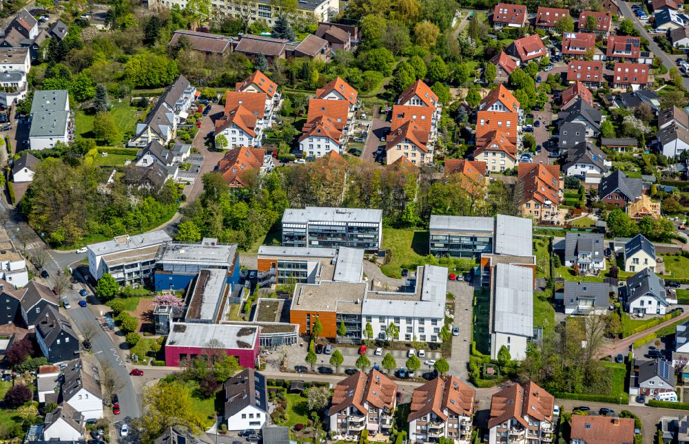 Niederwenigern from the bird's eye view: Building the retirement home Altenzentrum Heidehof in Niederwenigern in the state North Rhine-Westphalia, Germany