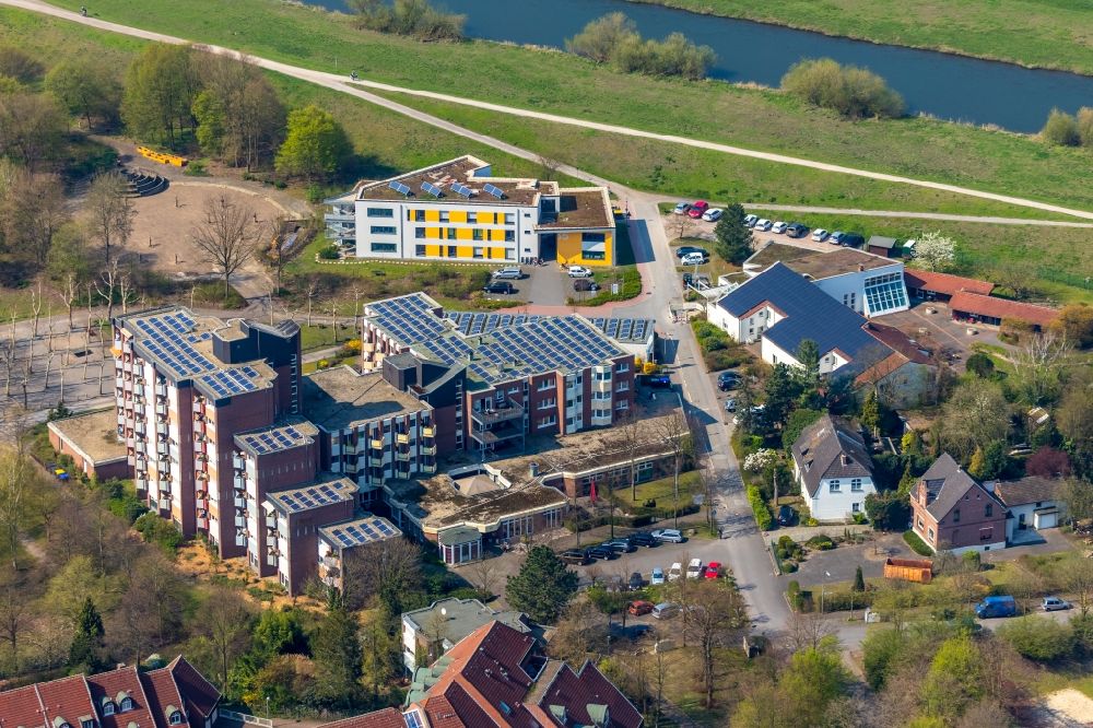 Aerial image Dorsten - Building the retirement home Altenzentrum Maria Lindenhof Im Werth in Dorsten in the state North Rhine-Westphalia, Germany
