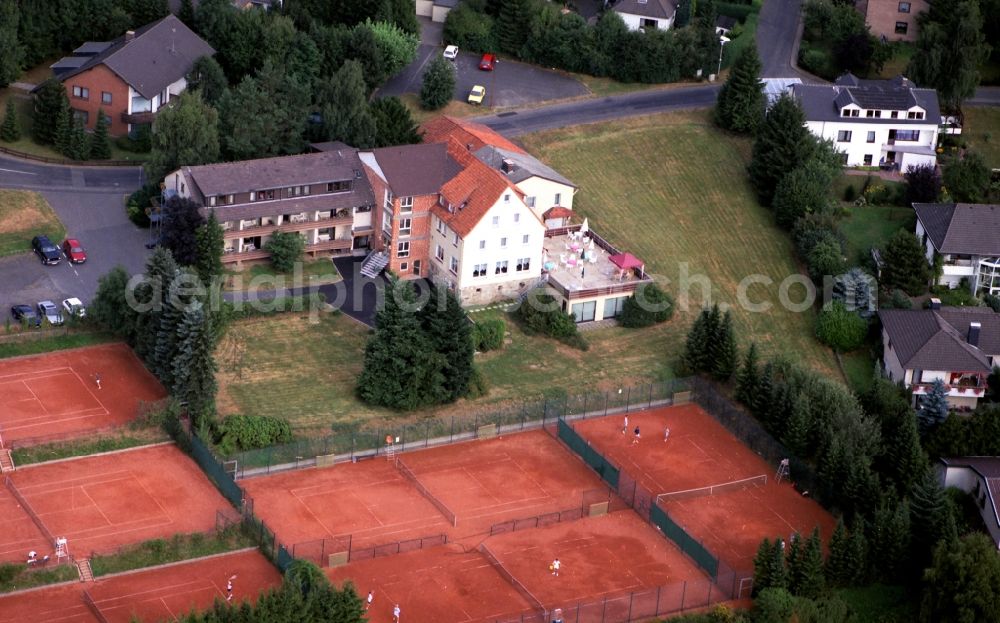 Aerial image Hann. Münden - Building the retirement home Haus Hainbuchenbrunnen in Hann. Muenden in the state Lower Saxony, Germany