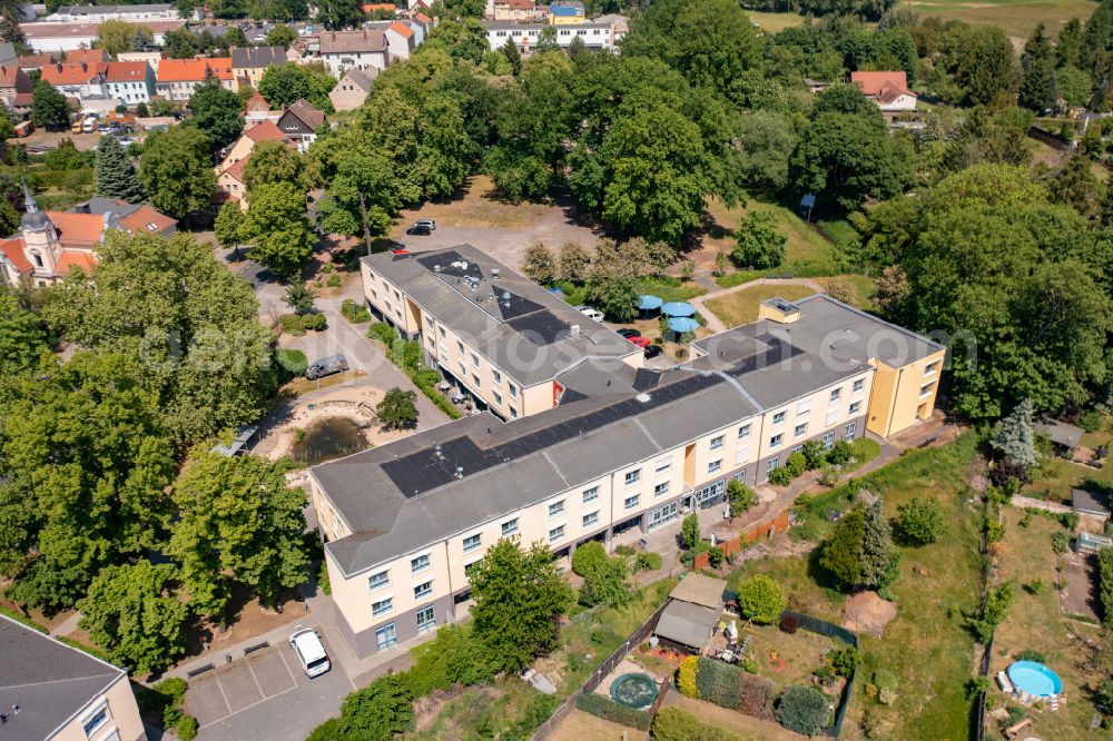Aerial image Luckenwalde - Building the retirement home St. Katharina in Luckenwalde in the state Brandenburg, Germany
