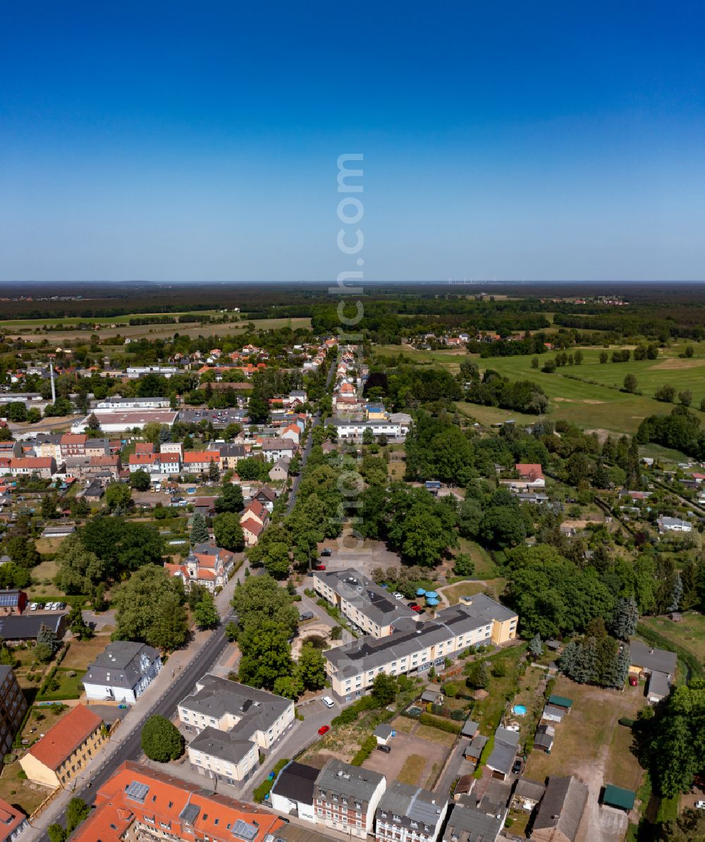 Aerial photograph Luckenwalde - Building the retirement home St. Katharina in Luckenwalde in the state Brandenburg, Germany