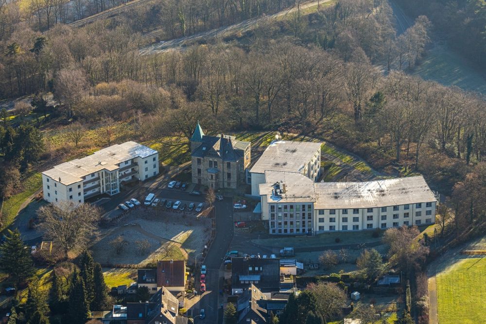 Witten from the bird's eye view: Building the retirement home Lutherhaus on Ulmenstrasse in the district Bommern in Witten in the state North Rhine-Westphalia, Germany