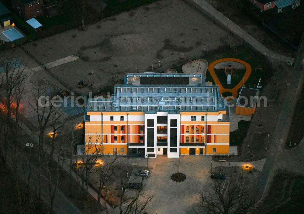 Aerial image Neuruppin - Building the retirement home on street Am Fehrbelliner Tor in Neuruppin in the state Brandenburg, Germany