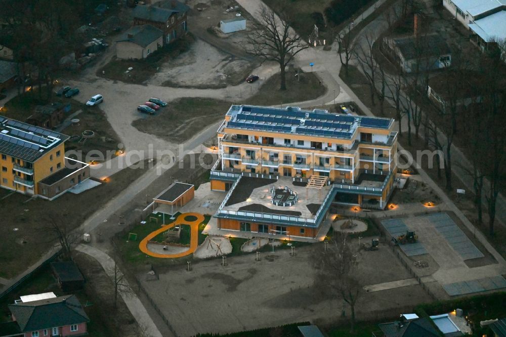 Neuruppin from the bird's eye view: Building the retirement home on street Am Fehrbelliner Tor in Neuruppin in the state Brandenburg, Germany