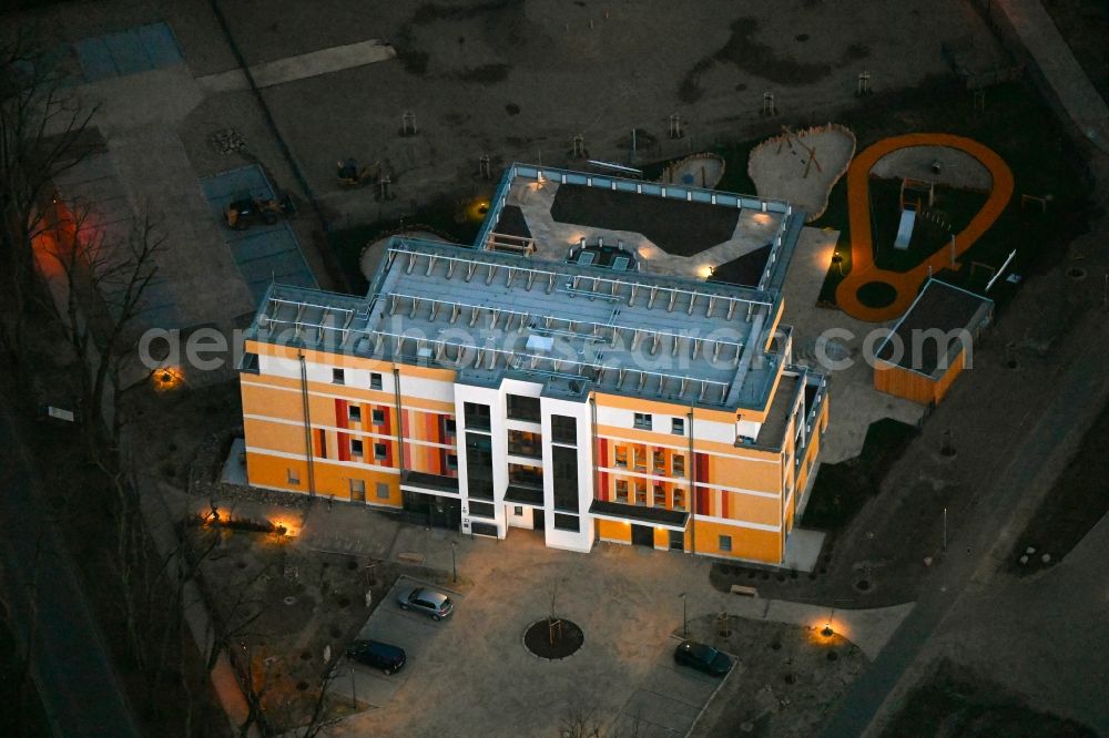 Aerial photograph Neuruppin - Building the retirement home on street Am Fehrbelliner Tor in Neuruppin in the state Brandenburg, Germany