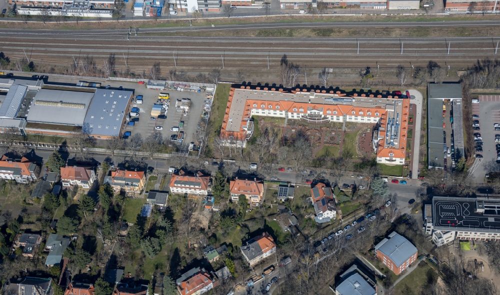 Berlin from the bird's eye view: Building the retirement home and Pflegeheim Domicil in Berlin, Germany