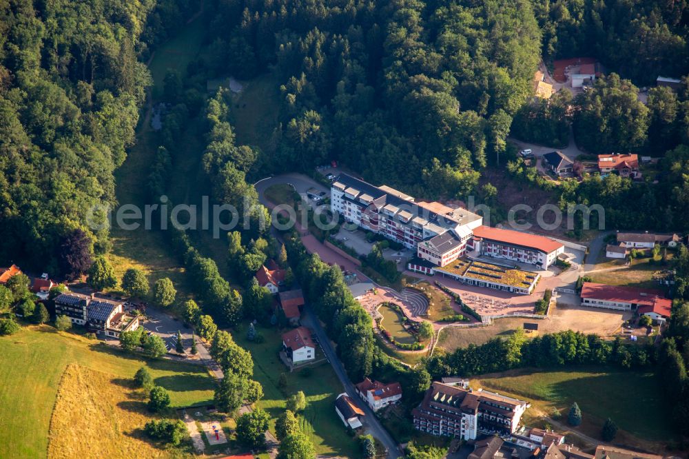 Aerial image Grasellenbach - Building the retirement home Residenz Leben on Wald on street Heinrich-Gluecklich-Strasse in Grasellenbach in the state Hesse, Germany