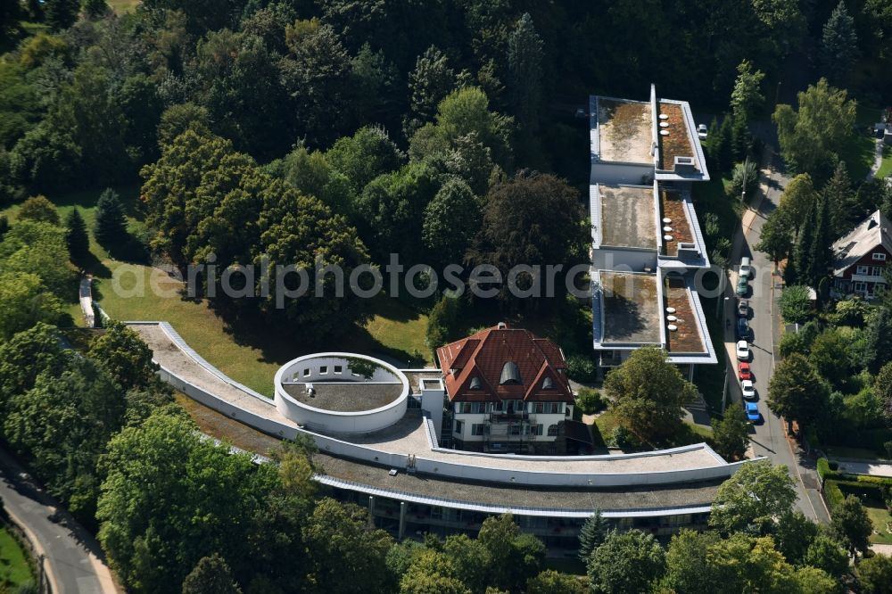 Aerial photograph Plauen - Building the retirement home SBW Vogtlandkreis gGmbH in Plauen in the state Saxony