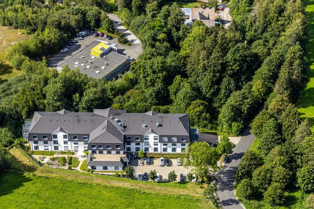 Aerial photograph Brilon - Building the retirement home Am Schoenschede in the district Gudenhagen in Brilon in the state North Rhine-Westphalia, Germany