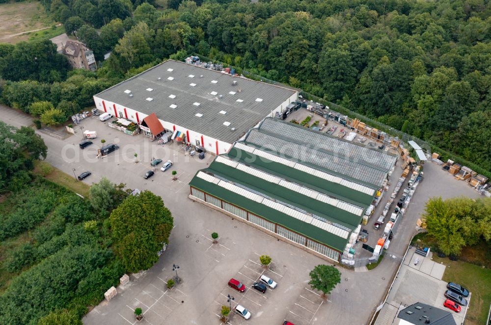 Eberswalde from above - Building of the construction market Toom in Eberswalde in the state Brandenburg, Germany