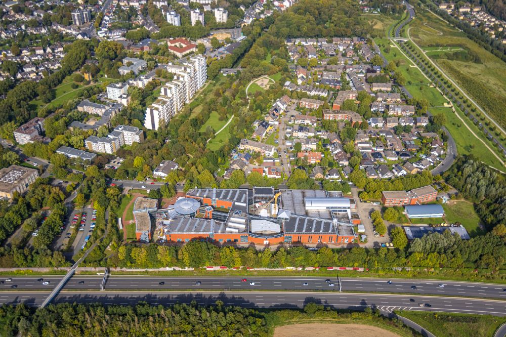 Aerial image Dortmund - Building the visitor center DASA Arbeitswelt Ausstellung on Friedrich-Henkel-Weg in Dortmund in the state North Rhine-Westphalia