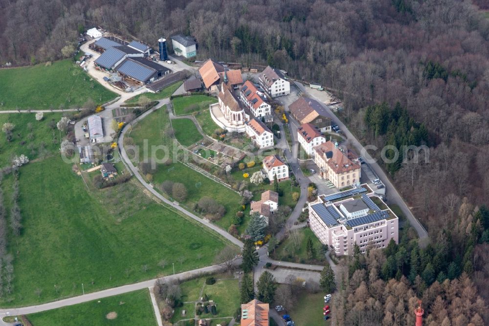 Aerial photograph Bettingen - Building of the Chrischona-Campus and Diakonissen Mutterhaus in Bettingen in the canton Basel, Switzerland