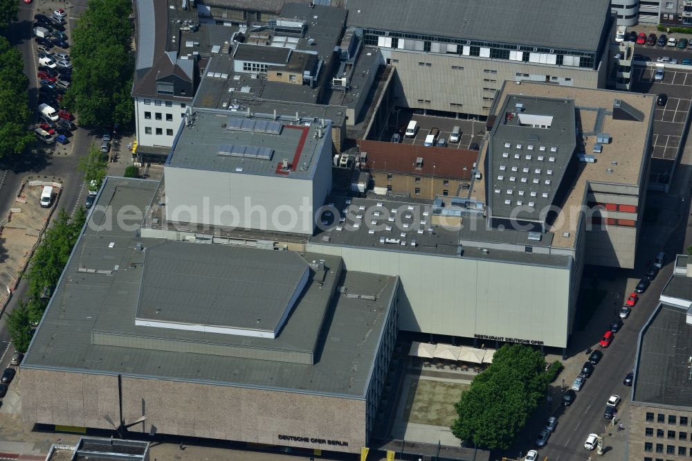Berlin from the bird's eye view: Building of the German Opera at the Bismarck street in Berlin's Charlottenburg district
