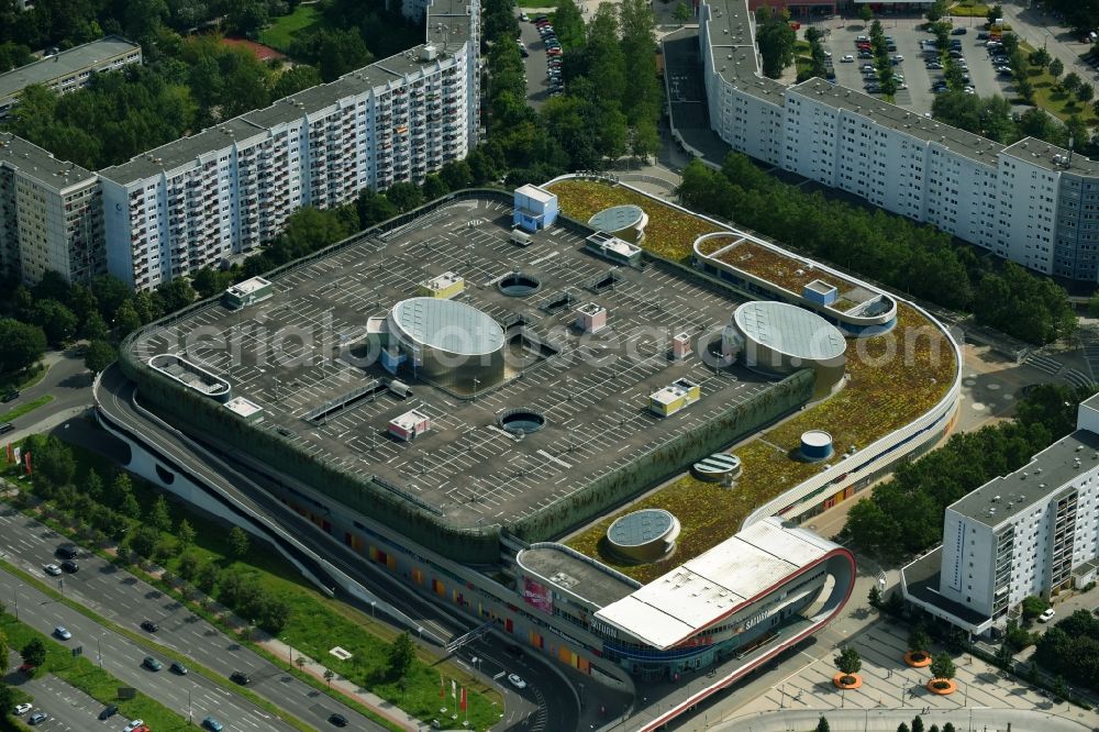 Aerial photograph Berlin - building of the shopping center Eastgate Berlin on Marzahner Promenade in the district Marzahn in Berlin, Germany