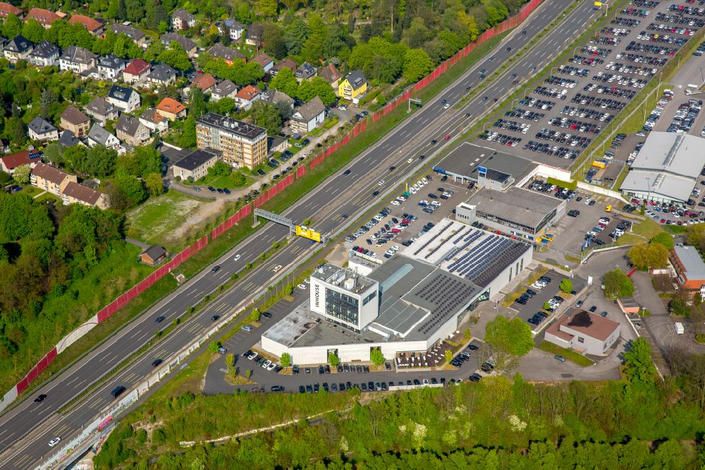 Aerial photograph Dortmund - Building of the shopping center INHOUSE of stilwerk GmbH on Rosemeyerstrasse in Dortmund in the state North Rhine-Westphalia