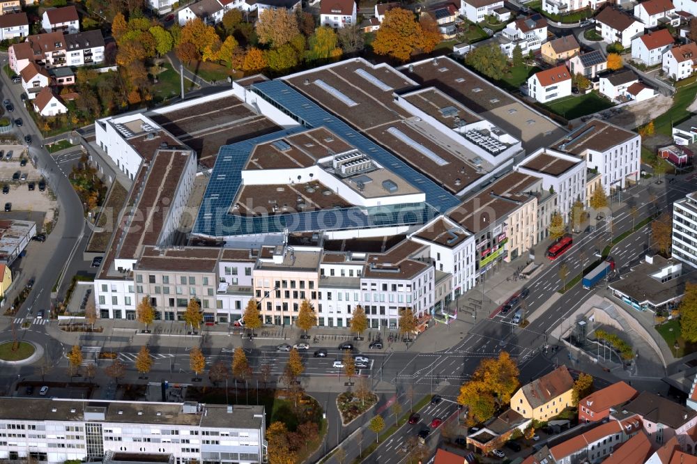 Aerial photograph Neumarkt in der Oberpfalz - Building of the shopping center Stadtquartier a?? NeuerMarkt a?? in Neumarkt in der Oberpfalz in the state Bavaria