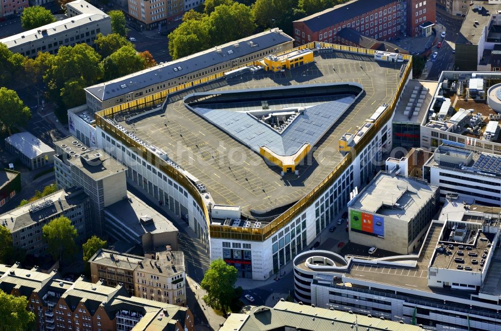 Aerial image Dortmund - Building of the shopping center Thier-Galerie in Dortmund in the state North Rhine-Westphalia
