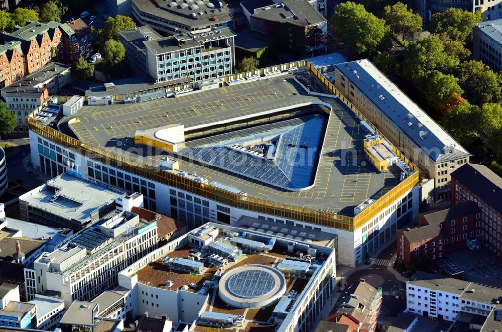 Aerial photograph Dortmund - Building of the shopping center Thier-Galerie in Dortmund in the state North Rhine-Westphalia