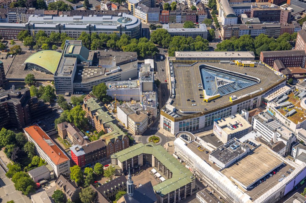 Aerial photograph Dortmund - building of the shopping center Thier-Galerie in Dortmund in the state North Rhine-Westphalia