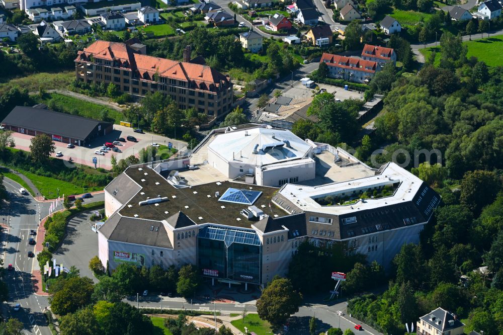 Aerial image Plauen - Building of the store - furniture market of the OMS Online-Moebelshop GmbH in Plauen in the state Saxony