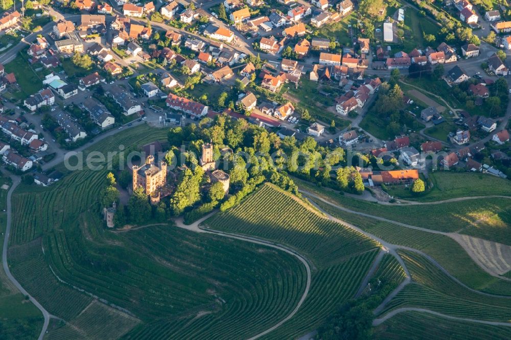 Aerial photograph Ortenberg - Building the hostel Schloss Ortenberg in Ortenberg in the state Baden-Wurttemberg, Germany