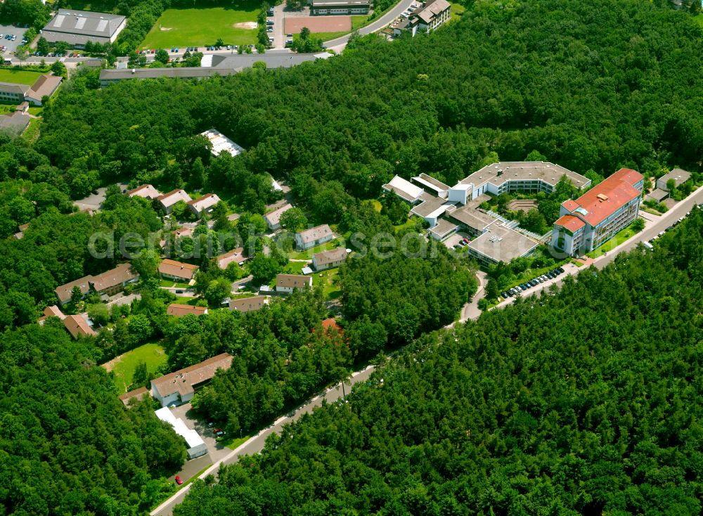 Aerial image Eisenberg (Pfalz) - Buildings of the Childrens and Youth Home SOS-Kinderdorf in Eisenberg (Pfalz) in the state Rhineland-Palatinate, Germany