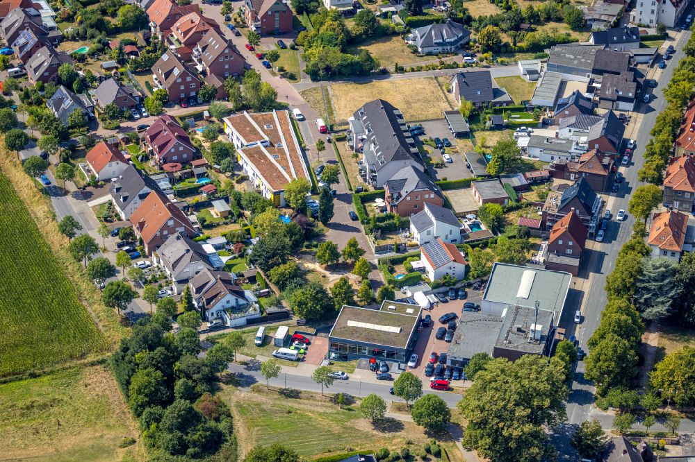 Aerial image Hamm - Building the KITA day nursery Johanniter Kindertageseinrichtung Krussenkamp in the district Bockum-Hoevel in Hamm in the state North Rhine-Westphalia, Germany