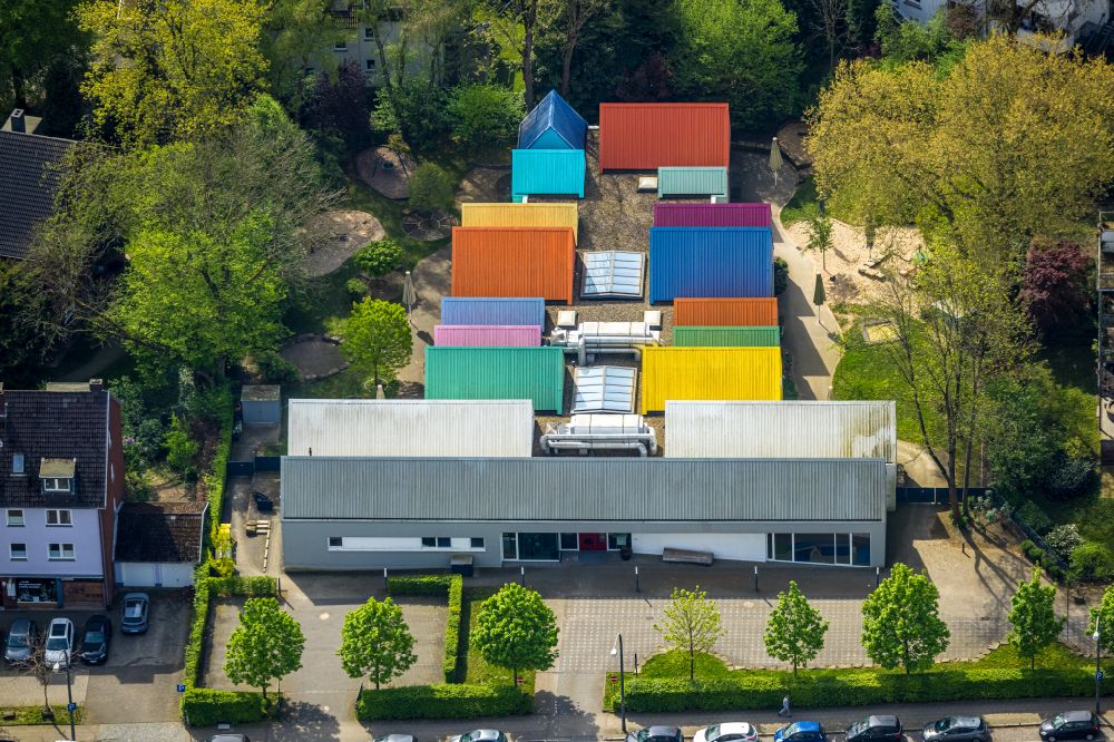 Essen from the bird's eye view: Building the KITA daycare - Nursery St. Ludgerus in Essen-Ruettenscheid in North Rhine-Westphalia