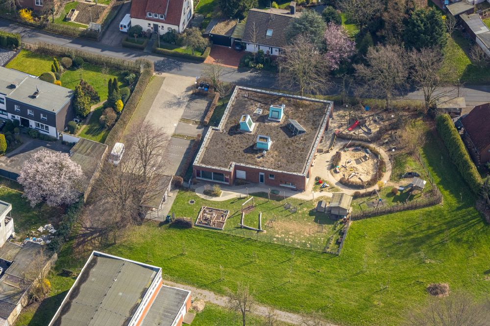 Aerial photograph Hamm - Building the KITA day nursery Pusteblume in Hamm in the state North Rhine-Westphalia