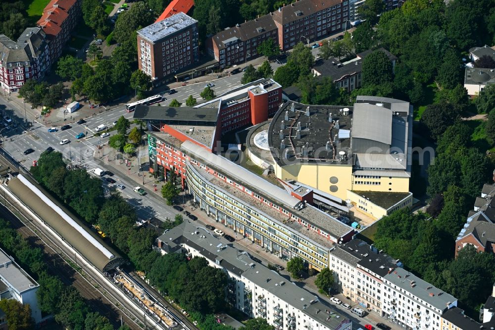 Hamburg from the bird's eye view: Building of the concert hall and theater playhouse in Hamburg, Germany