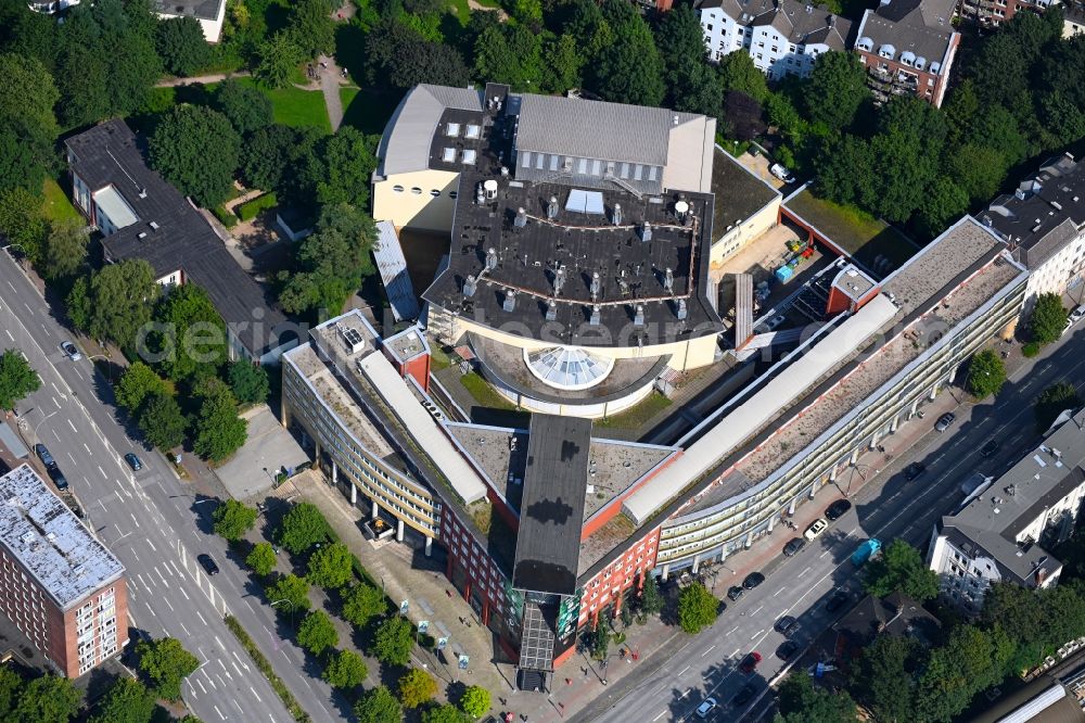 Hamburg from above - Building of the concert hall and theater playhouse in Hamburg, Germany