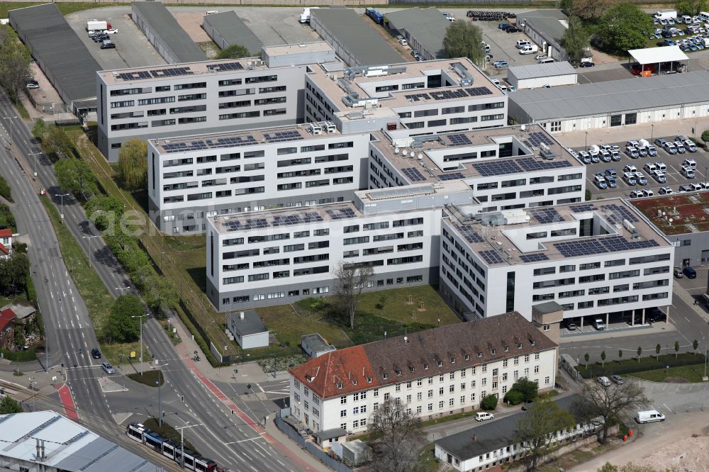 Aerial photograph Erfurt - Building complex of the State Criminal Police Office - Lka Thuringia in Kranichfelder Strasse in the district Daberstedt in Erfurt in the state of Thuringia