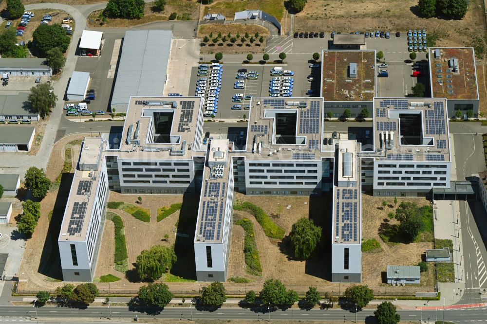 Aerial image Erfurt - Building complex of the State Criminal Police Office - Lka Thuringia in Kranichfelder Strasse in the district Daberstedt in Erfurt in the state of Thuringia