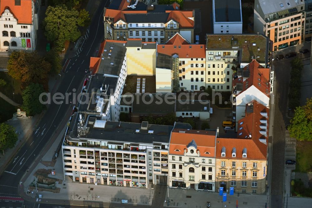 Magdeburg from above - Building of a multi-family residential building on Breiter Weg in Magdeburg in the state Saxony-Anhalt, Germany
