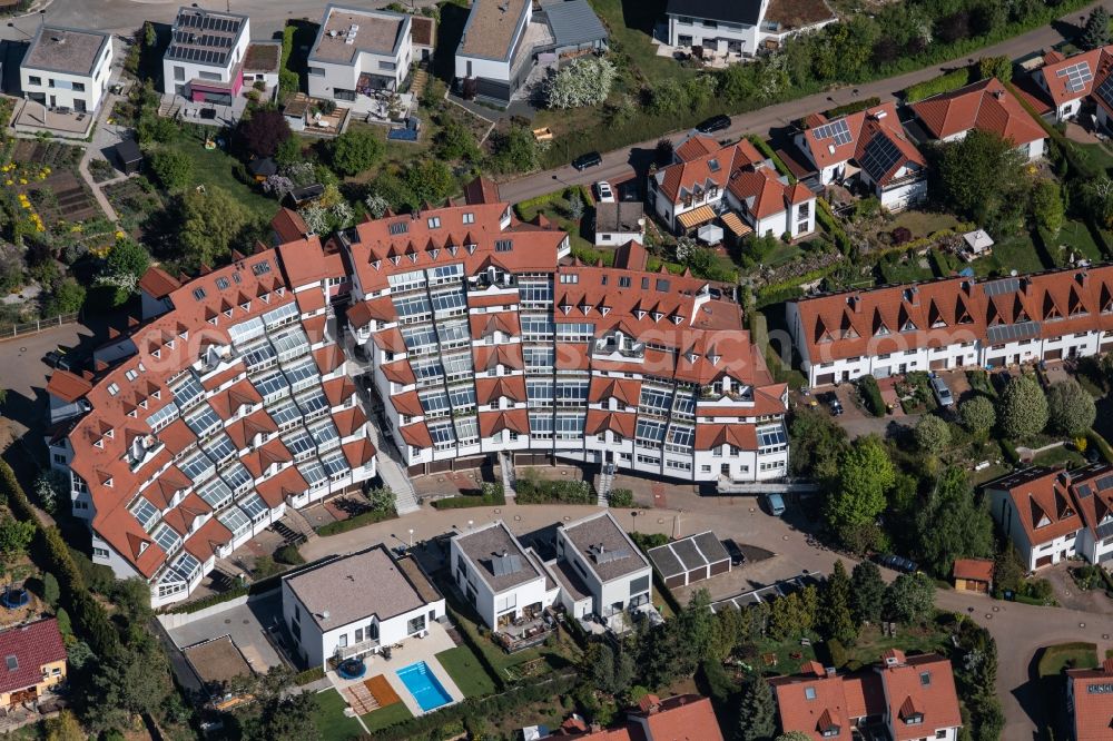 Aerial photograph Erfurt - Building of a multi-family residential building on Sonnenweg in the district Bruehlervorstadt in Erfurt in the state Thuringia, Germany