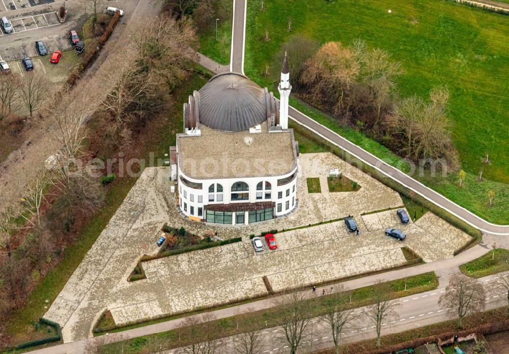 Aerial photograph Lahr/Schwarzwald - Building of the mosque Lahr Moschee in Lahr/Schwarzwald in the state Baden-Wuerttemberg, Germany