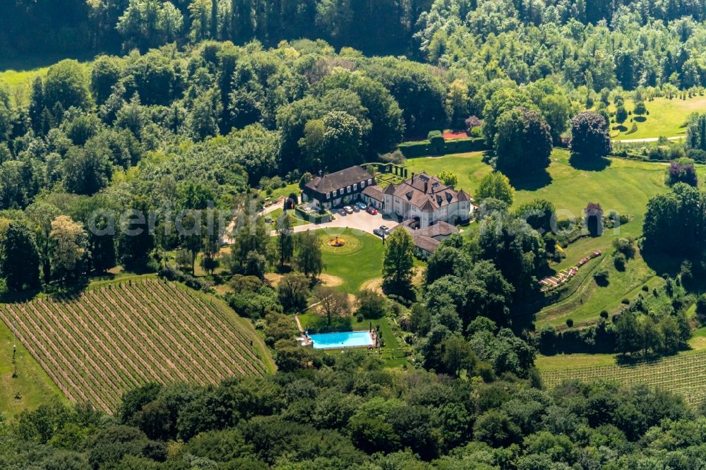 Aerial image Ihringen - Buildings and parks at the mansion of the farmhouse in Ihringen in the state Baden-Wurttemberg, Germany
