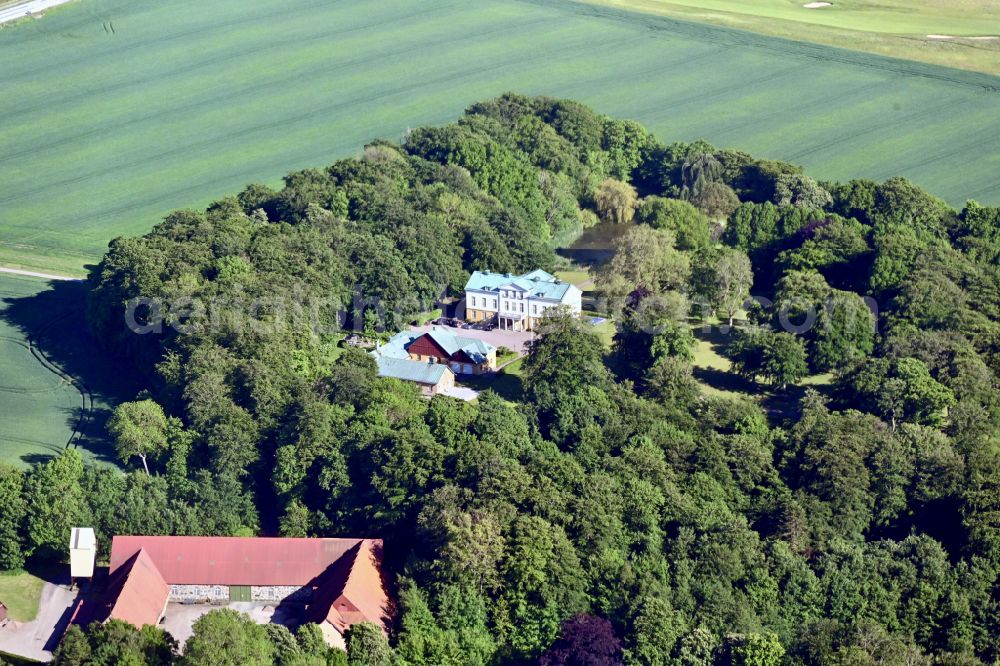 Aerial image Hildesborg - Buildings and parks at the mansion of the farmhouse Hildesborg in in Skane laen, Sweden