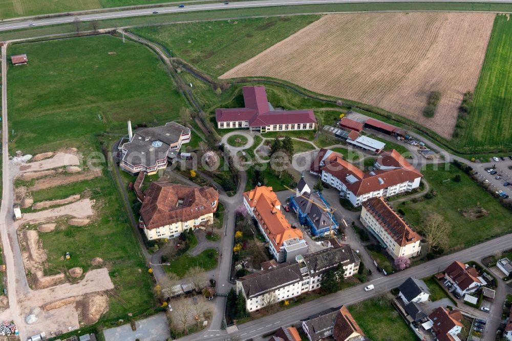 Aerial photograph Gengenbach - Building the retirement home Pflege- and Betreuungsheim Ortenau in the district Bermersbach in Gengenbach in the state Baden-Wuerttemberg, Germany