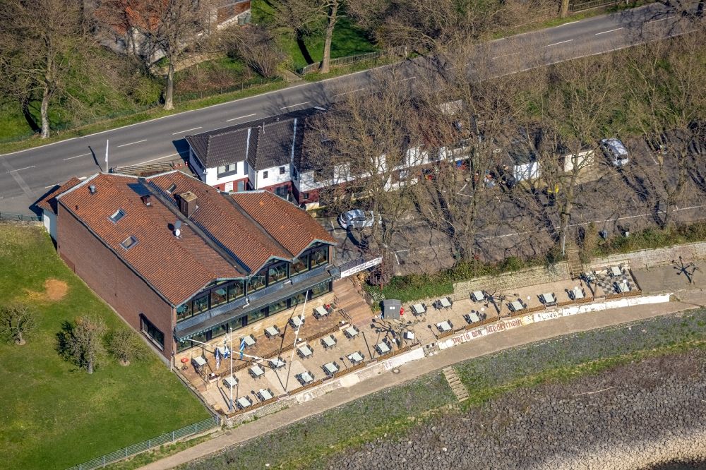 Götterswickerhamm from the bird's eye view: Building of the restaurant to the Arche in Goetterswickerhamm at Ruhrgebiet in the state North Rhine-Westphalia, Germany