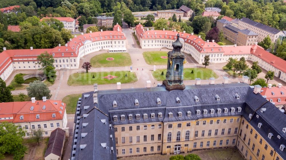 Aerial photograph Wermsdorf - Building and Castle Park Castle Hubertusburg Wermsdorf in Wermsdorf in the state Saxony