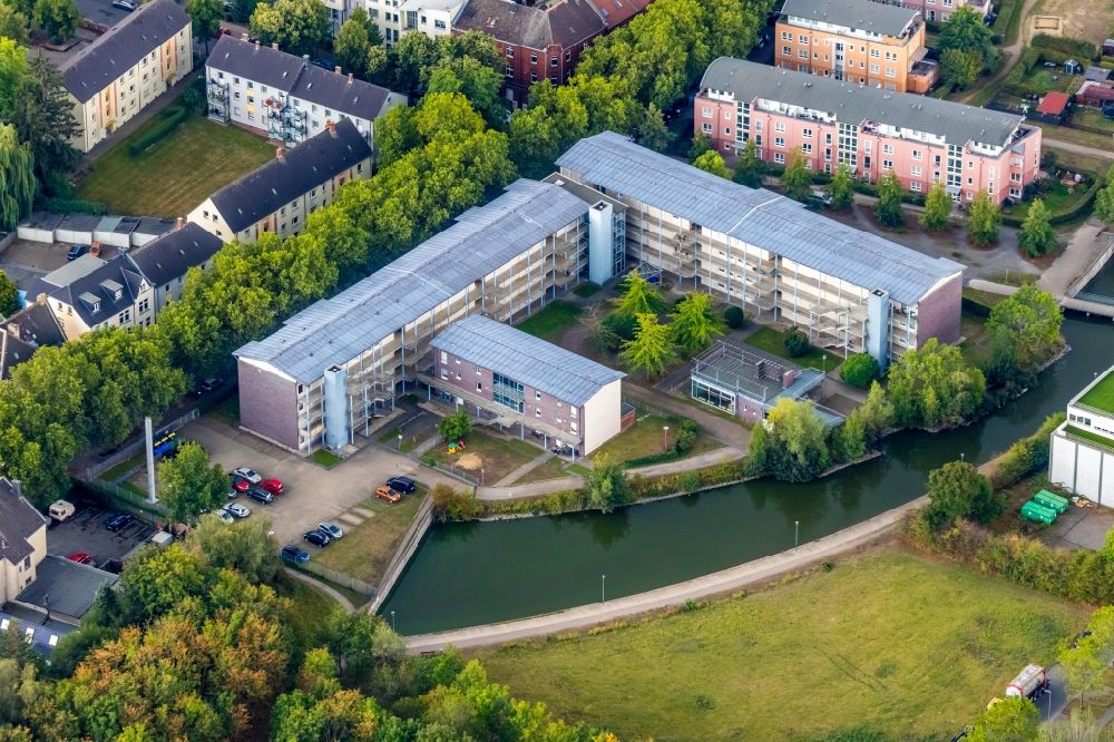 Bochum from the bird's eye view: Building of the retirement home in the district Wattenscheid in Bochum in the state North Rhine-Westphalia, Germany