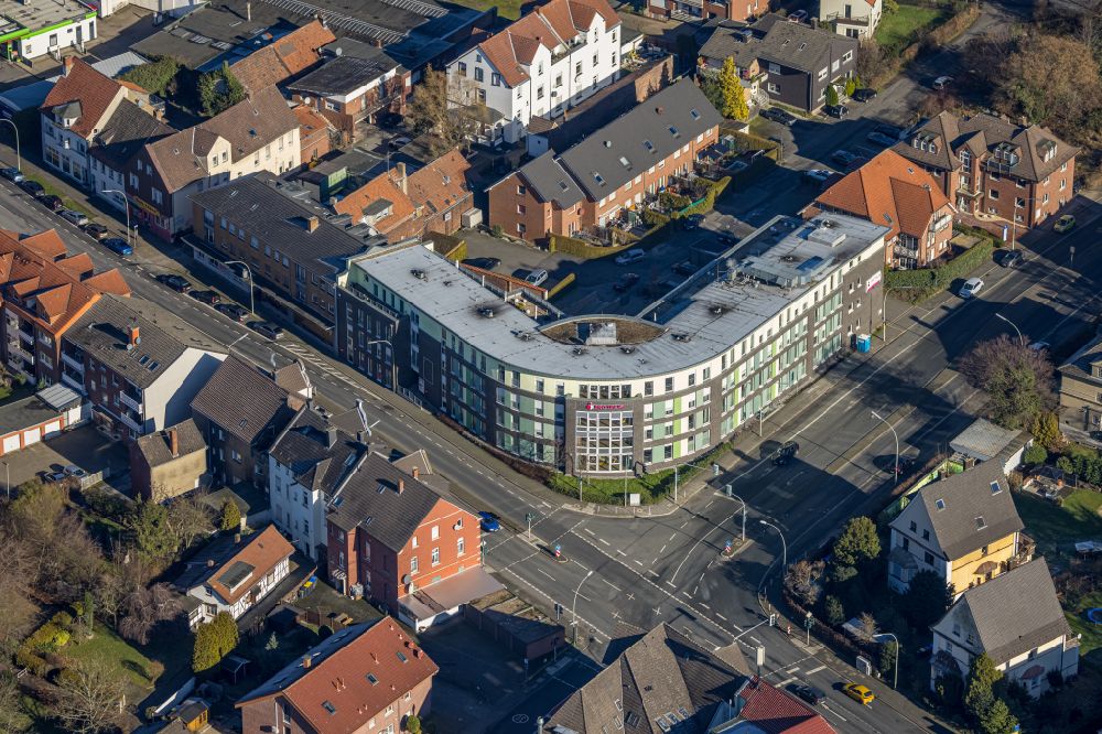 Aerial image Werne - Building of the retirement center in Werne in the state North Rhine-Westphalia, Germany