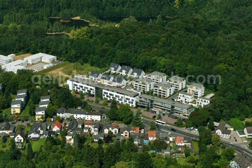 Aerial photograph Bergisch Gladbach - Building of the retirement center Wohnpark Lerbacher Wald in the district Bensberg in Bergisch Gladbach in the state North Rhine-Westphalia, Germany